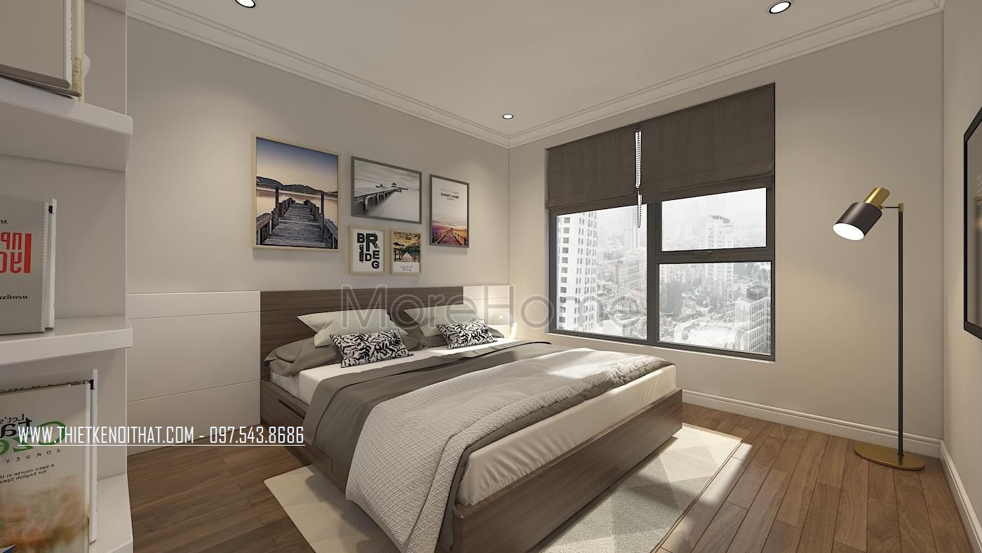Thiết kế nội thất phòng ngủ chung cư An Bình City